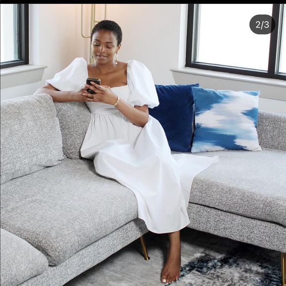 Zara DRAPED POPLIN DRESS - Picture 8 of 12